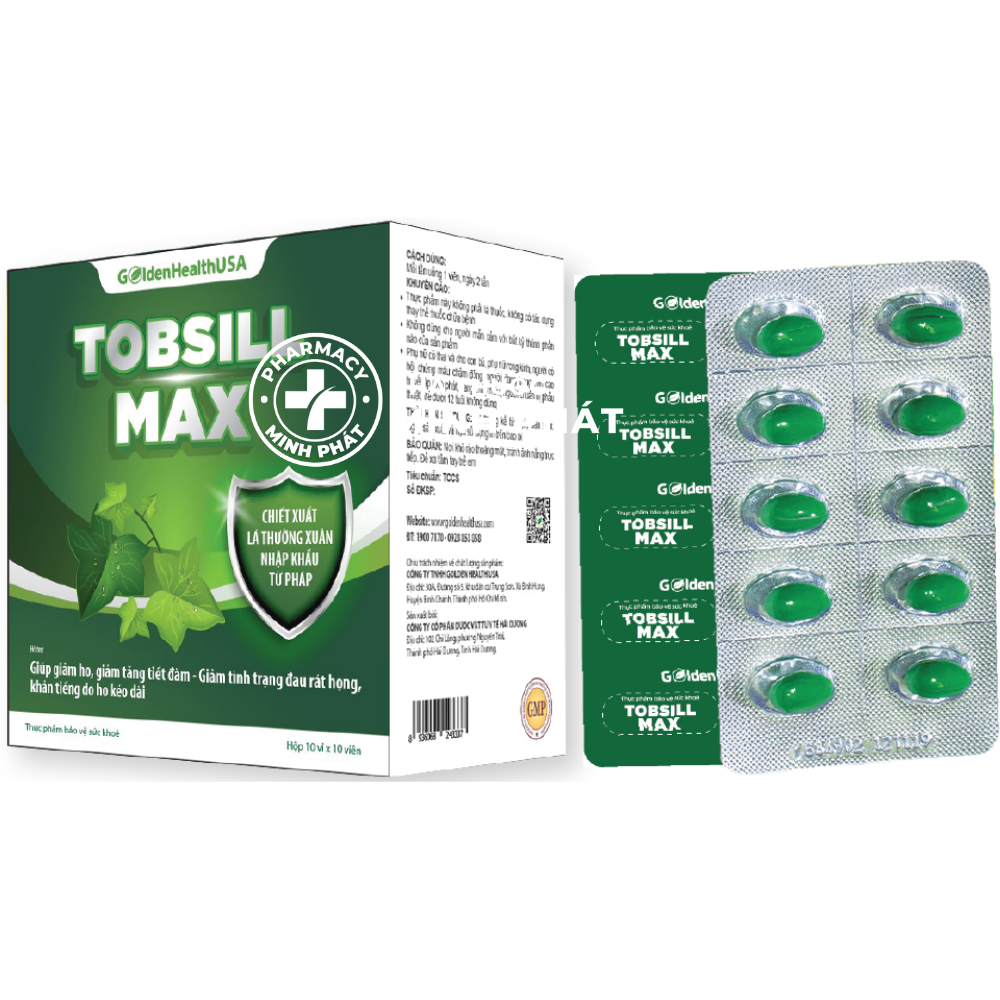 TOBSILL MAX- Giảm ho, đau rát họng